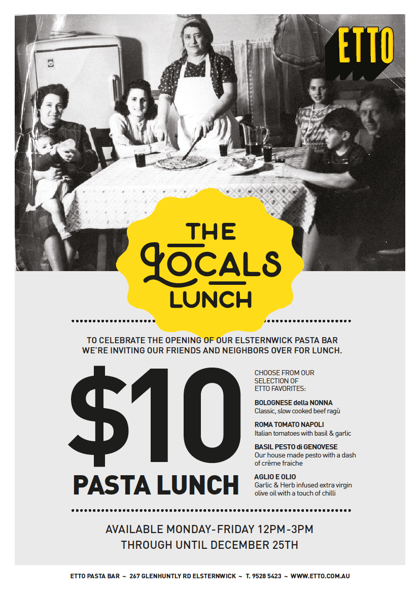 Menu Etto Pasta Bar - Elsternwick-4